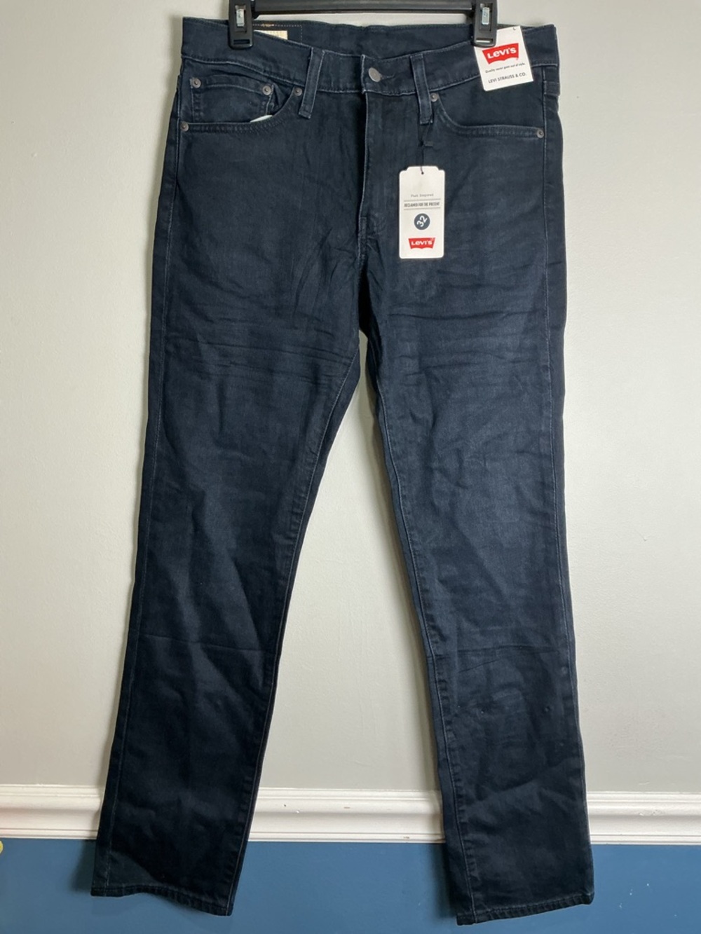 Levi's Navy Straight Leg Jeans